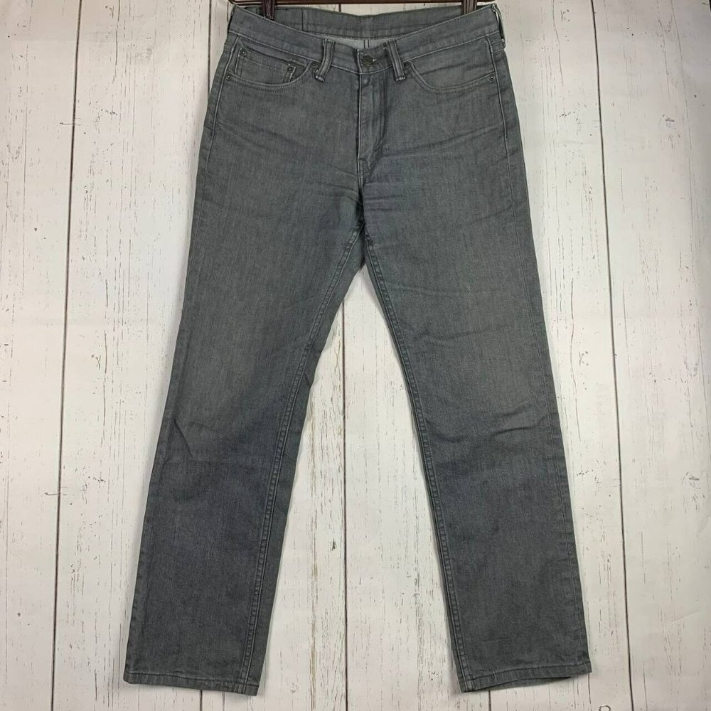 Levis 514 32 Regular Fit Low Rise Gray Jeans Pants Denim Women